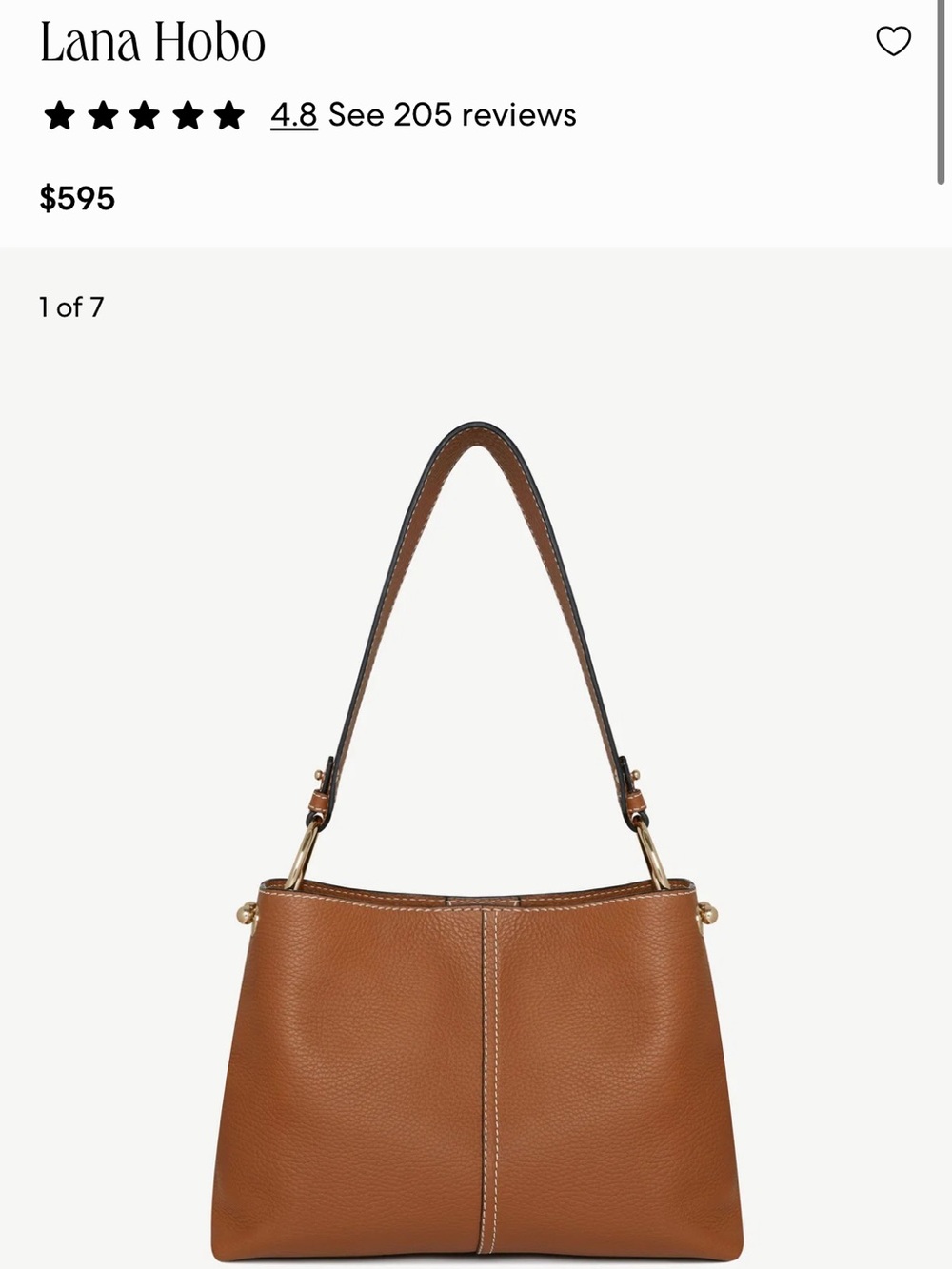 Strathberry Lana Hobo in Tan - Picture 7 of 10
